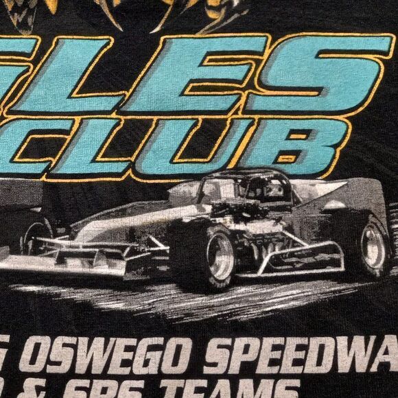 2018 Eagles Fan Club Racing  Black Great Graphics T-Shirt - Picture 5 of 6
